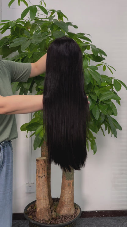 13x6 HD Lace Frontal Wig Straight SDD Super Double Drawn 100% Unprocessed Brazilian Human Hair Smooth No Split Ends