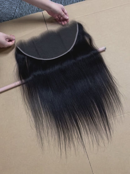 13x6 HD Lace Frontal 1B Natural Color 100% Real Virgin Human Hair